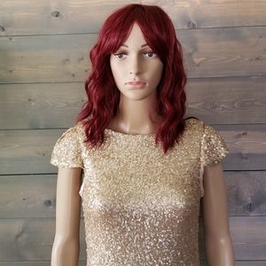 Sequin gold dress